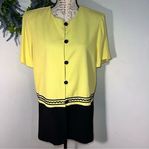 Sheri Martin, 10, Vintage, embroidered, drop waist, padded, side vent tunic